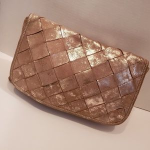 UGG Gold Woven Clutch